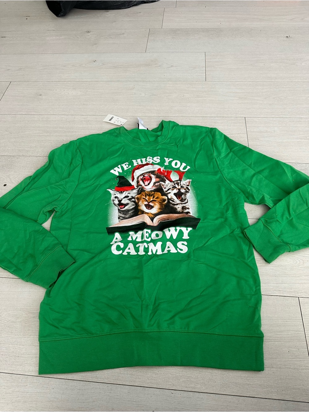New Fifth Sun Christmas Cats ugly sweater